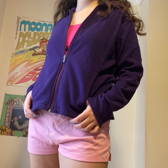 Purple Land’s End Zip-Up Fleece - Picture 2 of 5
